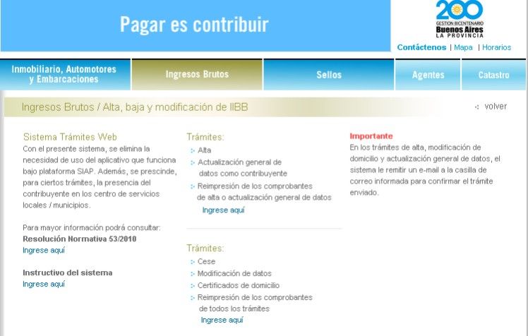 Ingresos Brutos Provincia de Buenos Aires