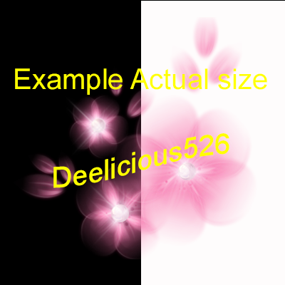  photo glowing pink flowers sticker example.png