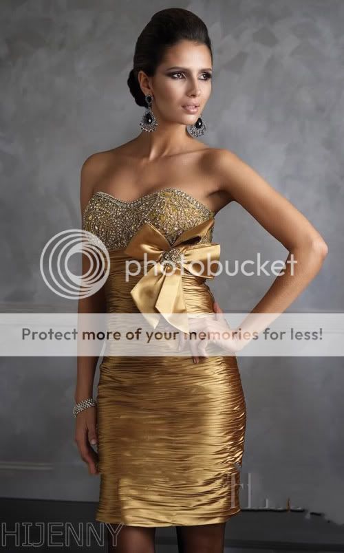   Strapless Bead Gown Prom Party Dress Cocktail Dress Dresses  