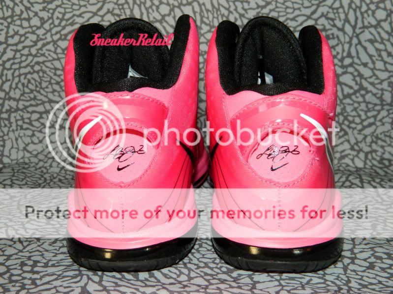 Nike Lebron 8 V/2 V2 PS 2Y Youth Cancer Pink Elite 431888 601 Rare Max 