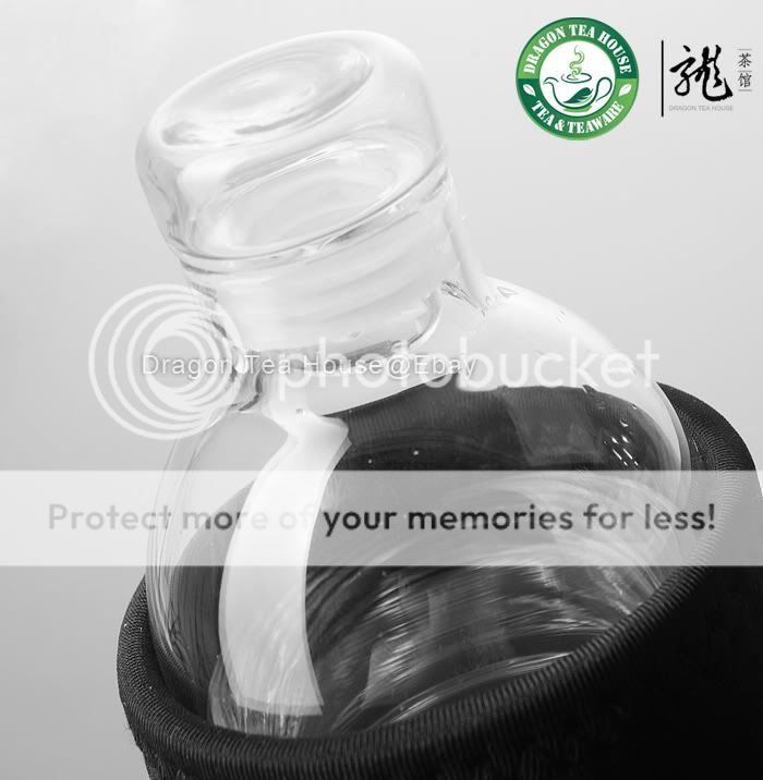 Vatiri Handmade Portable Clear Glass Water Bottle